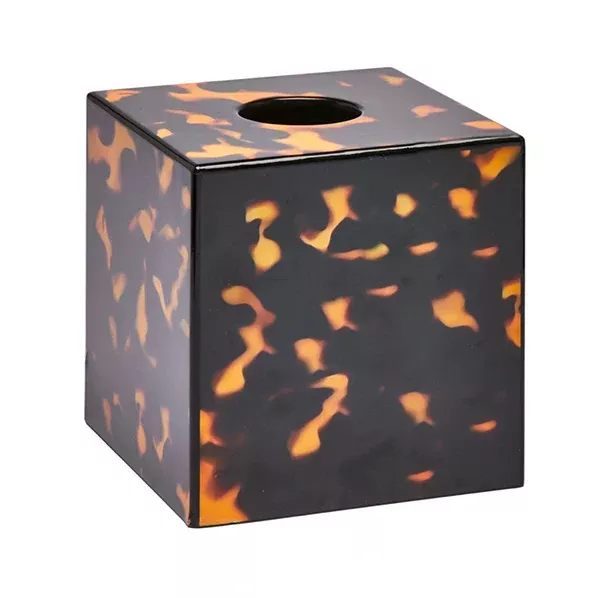 Addison Ross Tortoiseshell Square Tissue Box