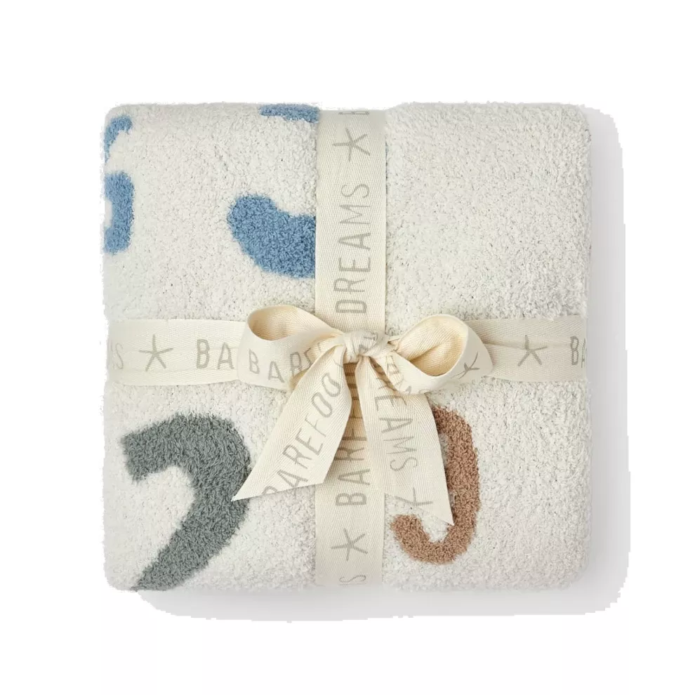 Barefoot Dreams CozyChic Number Stroller Blanket – Honeycomb Multi