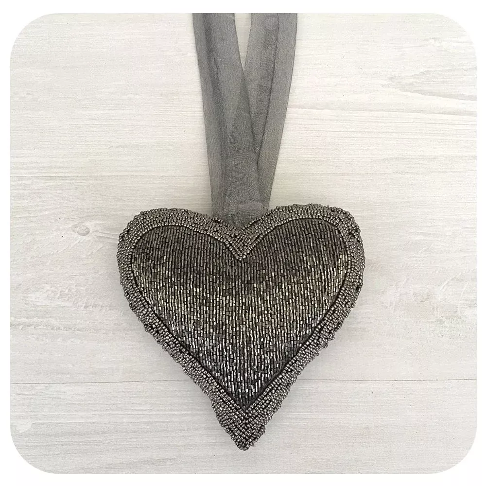 Beaded Heart Ornament