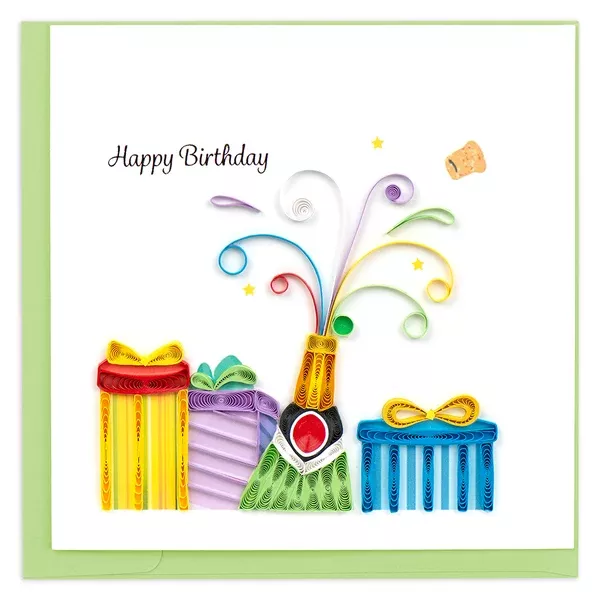 Birthday Champagne Card