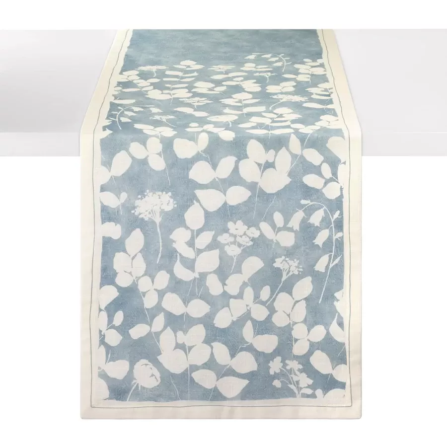 Bodrum Fleur de Lin Floral Runner – Blue