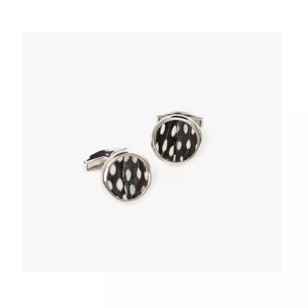 Brackish Cufflinks – Bear (Rhodium)