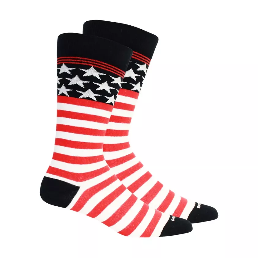 Brown Dog Freedom Socks – Navy
