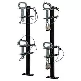 Channel Style Lockable Trimmer Racks, 2 Trimmers