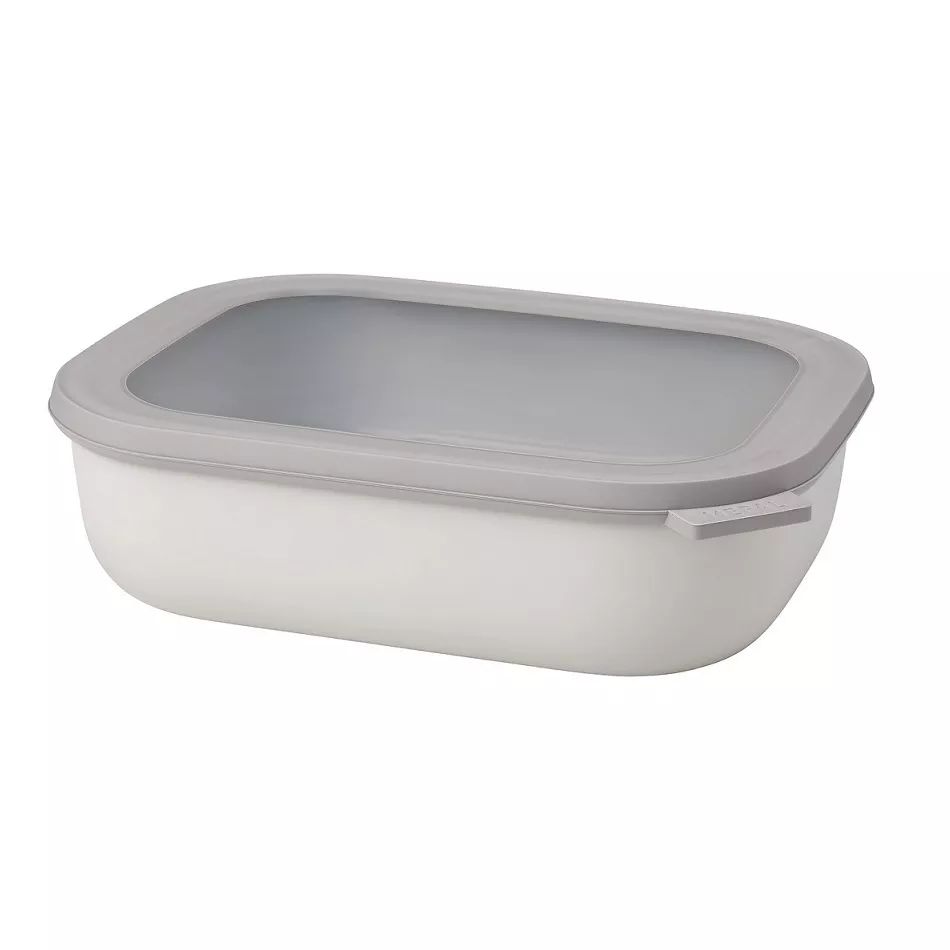 Cirqula Rectangular Multi Bowl 2000 ml / 68 oz – Nordic white