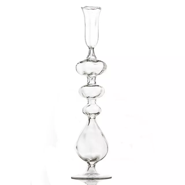 Clear Glass Candlestick