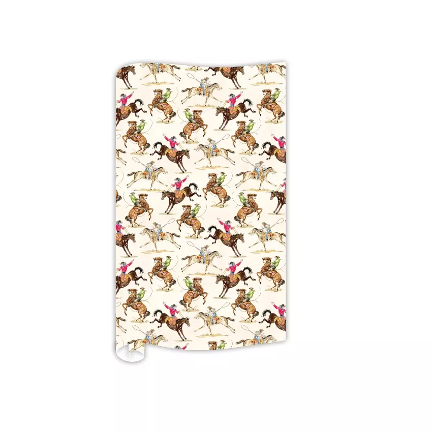 Cowboy Toile Gift Wrap