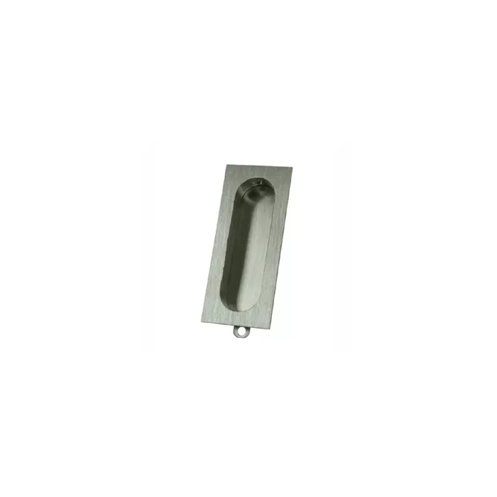 Deltana Rectangular Flush Door Pull Satin Nickel