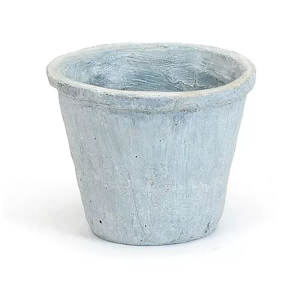 Distressed Grey Pot 5.5X4.5In