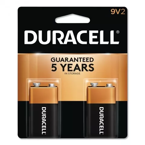 Duracell 9V Batteries (2 Pack)