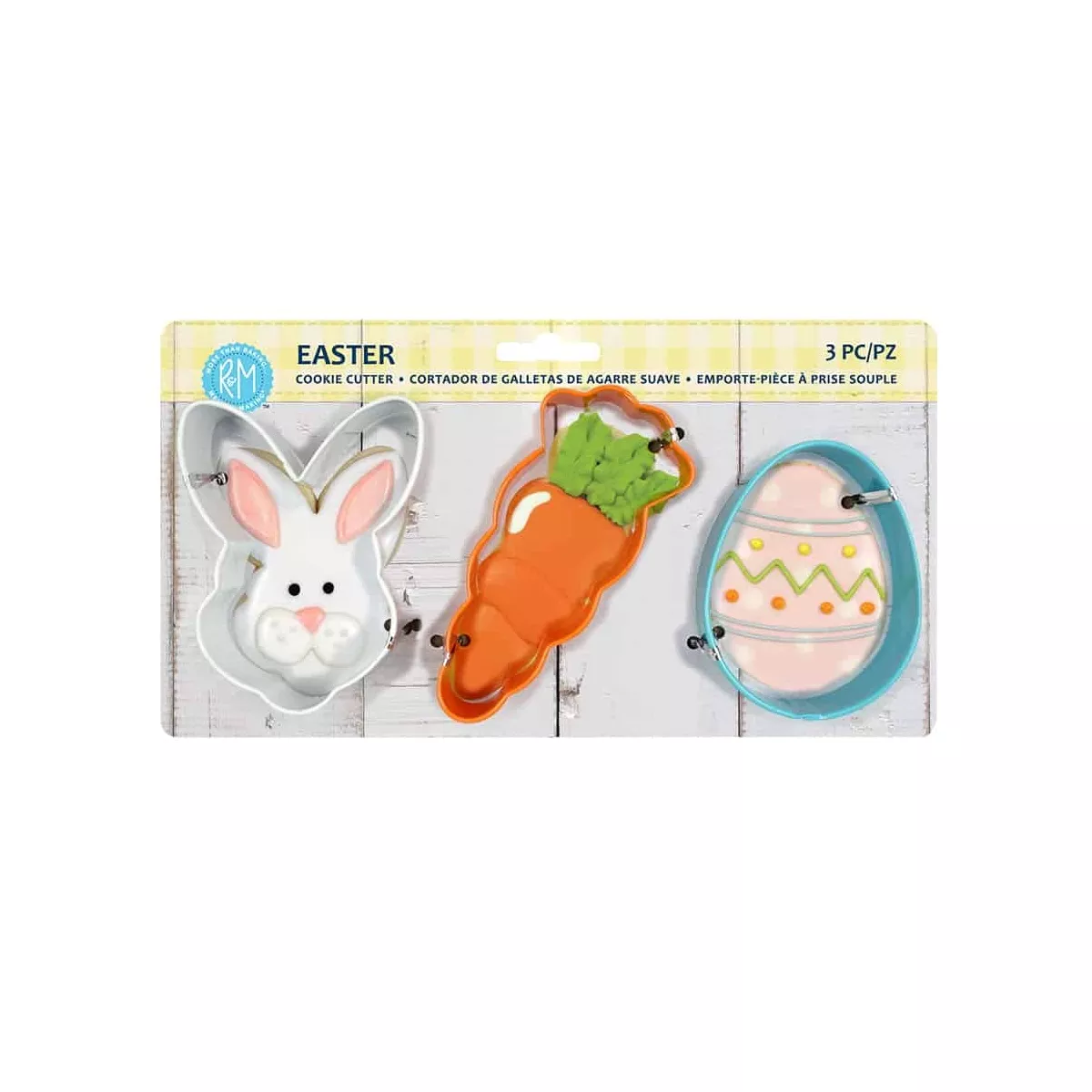 Easter 3-piece Color Cookie Cutter Set