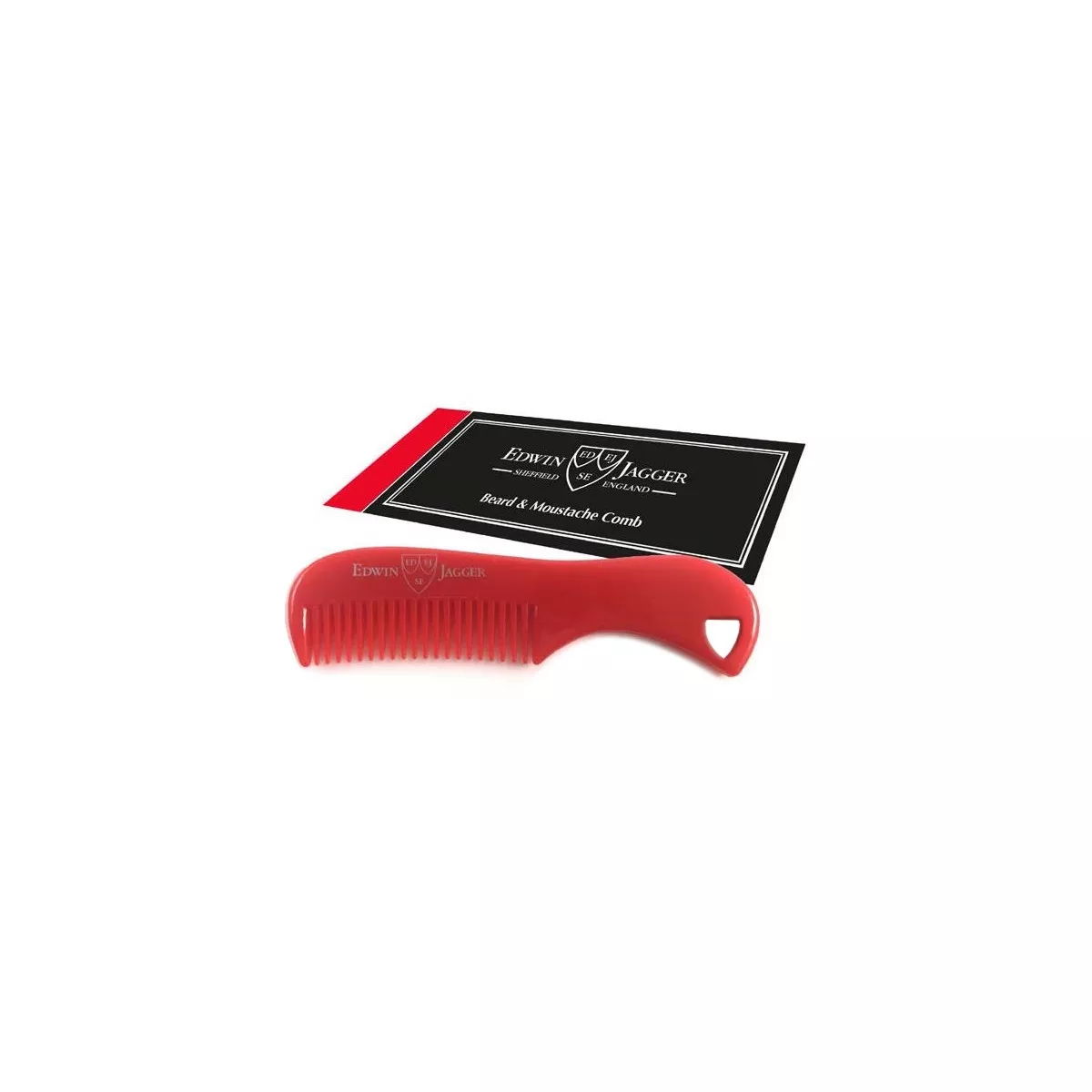 Edwin Jagger Beard & Mustache Comb – Red