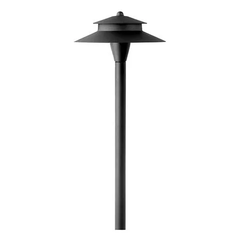 Encore Aluminum Perfect Post Path Light, Two Tier Shade, 3w LED