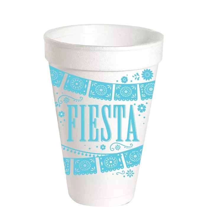 Fiesta Styrofoam Cups