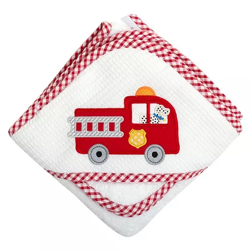 Firetruck Hooded Towel