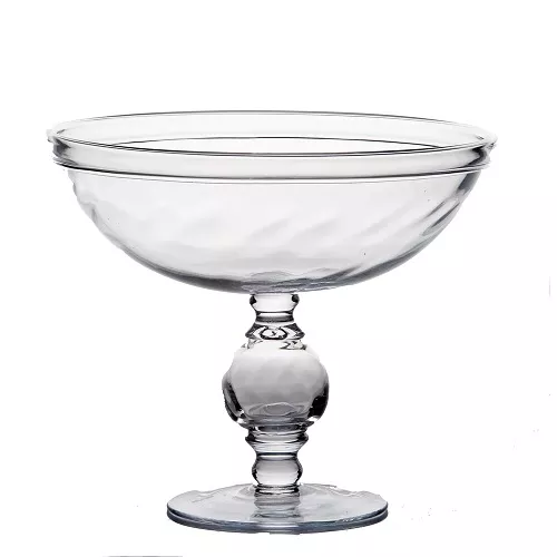 Footed Optic Compote – Clear