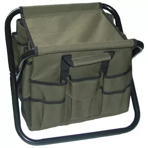 Garden Works Canvas Tool Bag and Garden Stool
