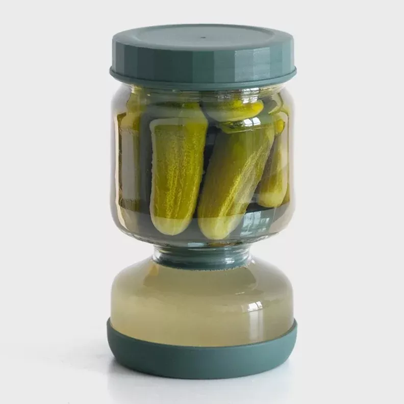 Genicook Flip-Over Glass Pickle Jar