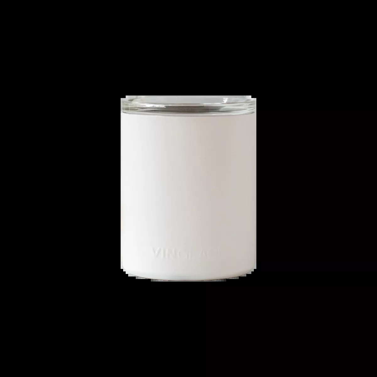 Glass Lined Whiskey Low Ball – White
