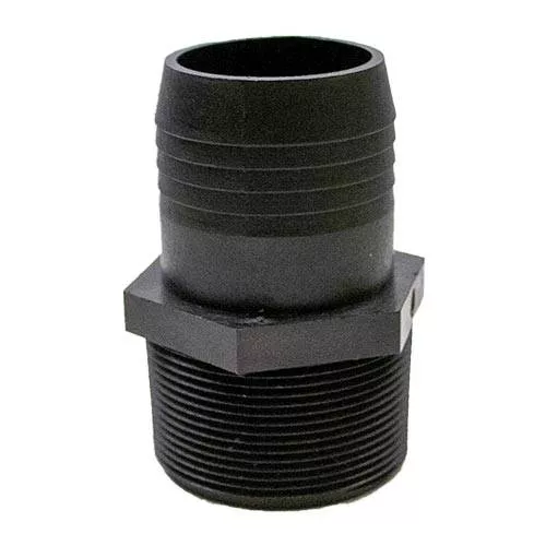 Green Leaf Black Adapter 2" MPT x 2" Barb