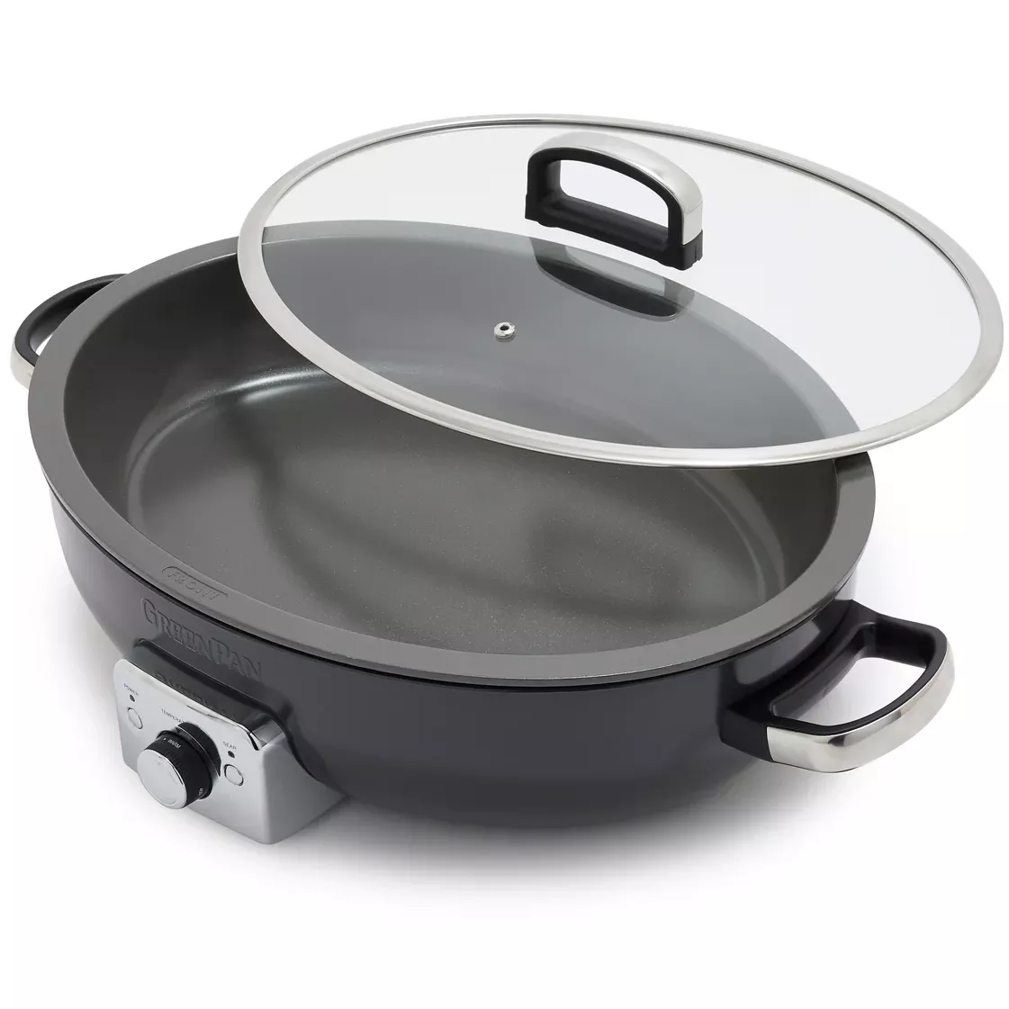 GreenPan Elite Oval Electric Skillet – Graphite