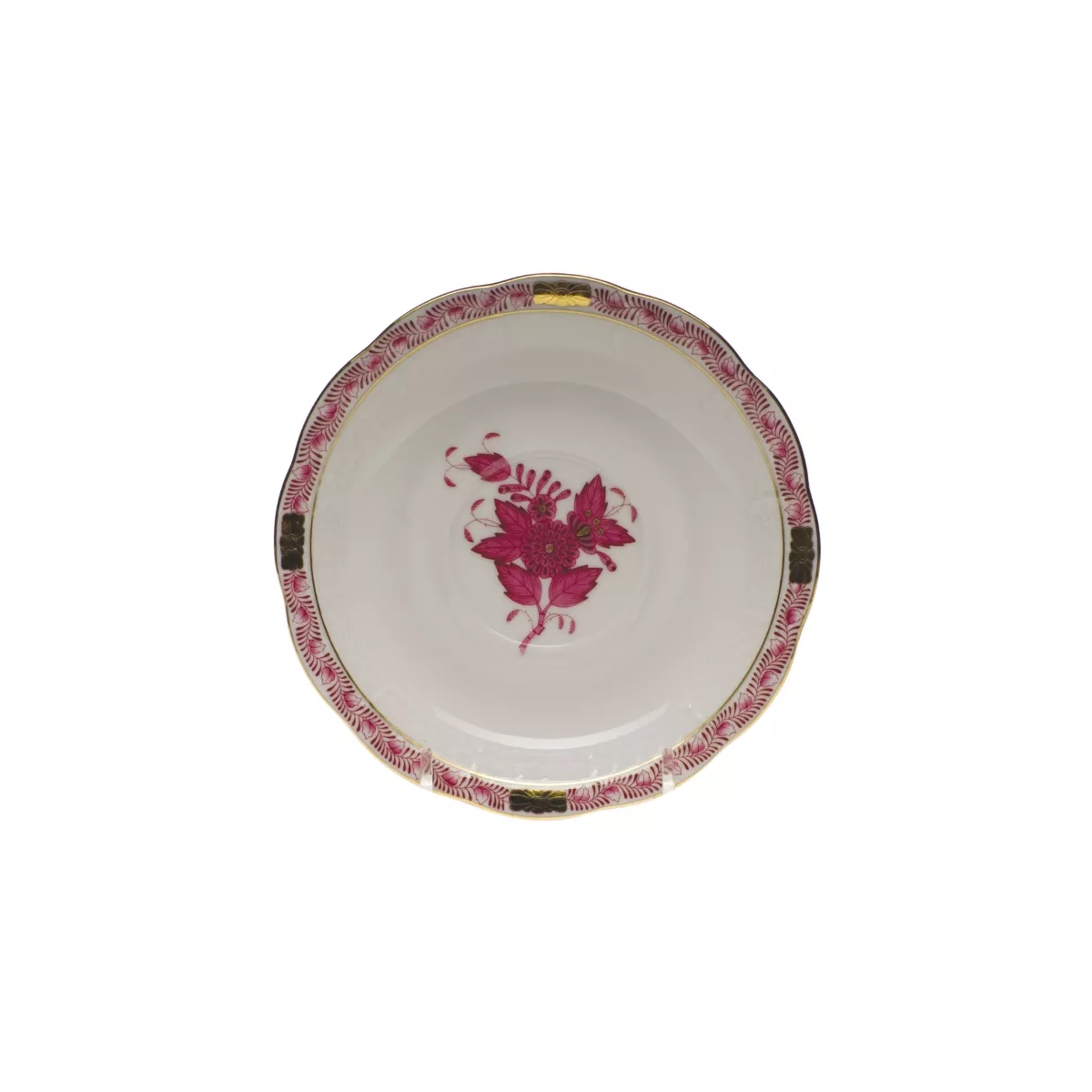 Herend Chinese Bouquet Raspberry Saucer