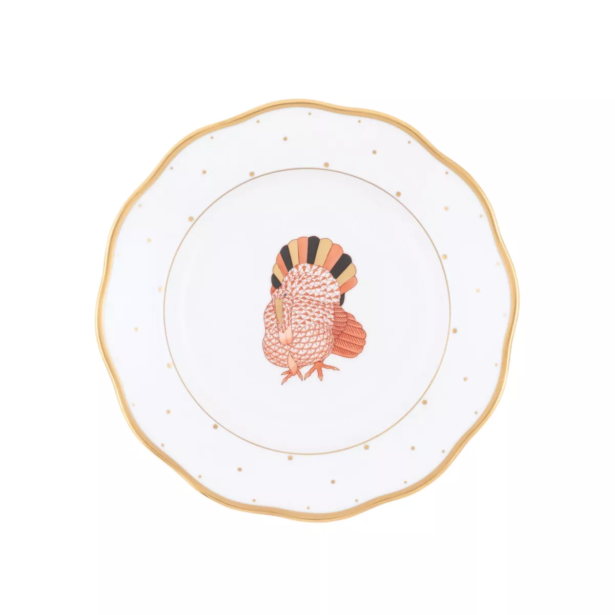 Herend Fall Dessert Plate – Turkey