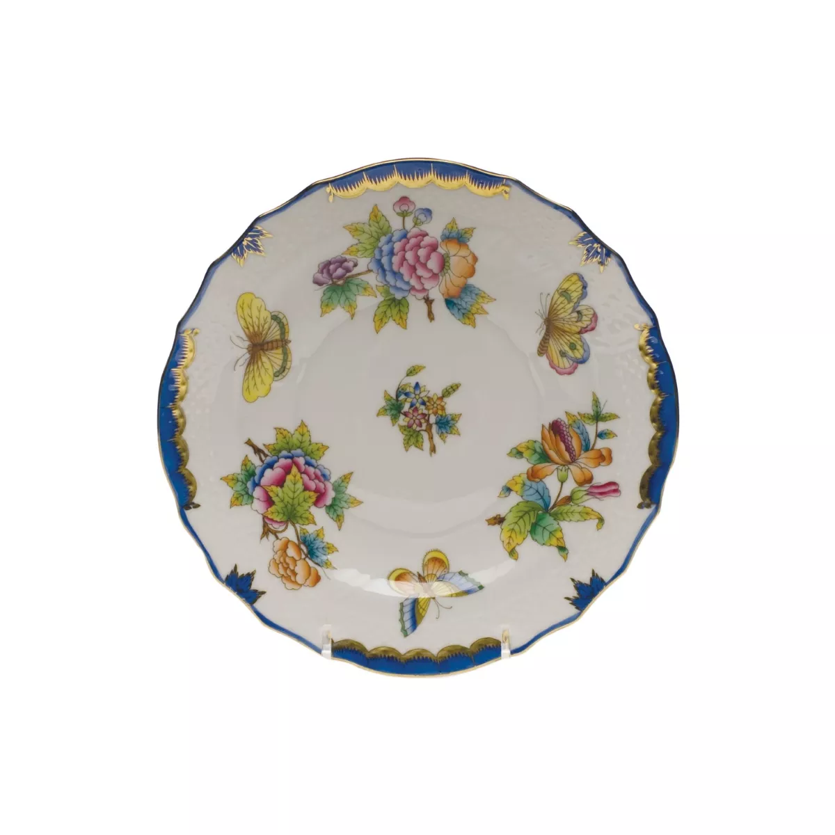 Herend Queen Victoria Blue Border Salad Plate