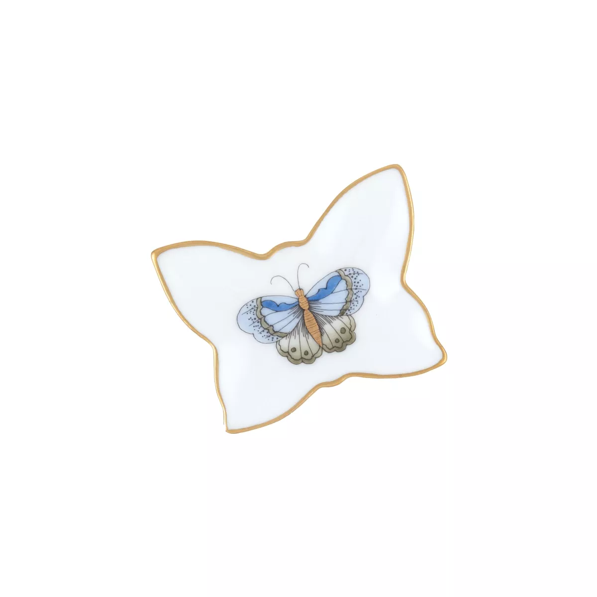Herend Small Butterfly Tray – Blue