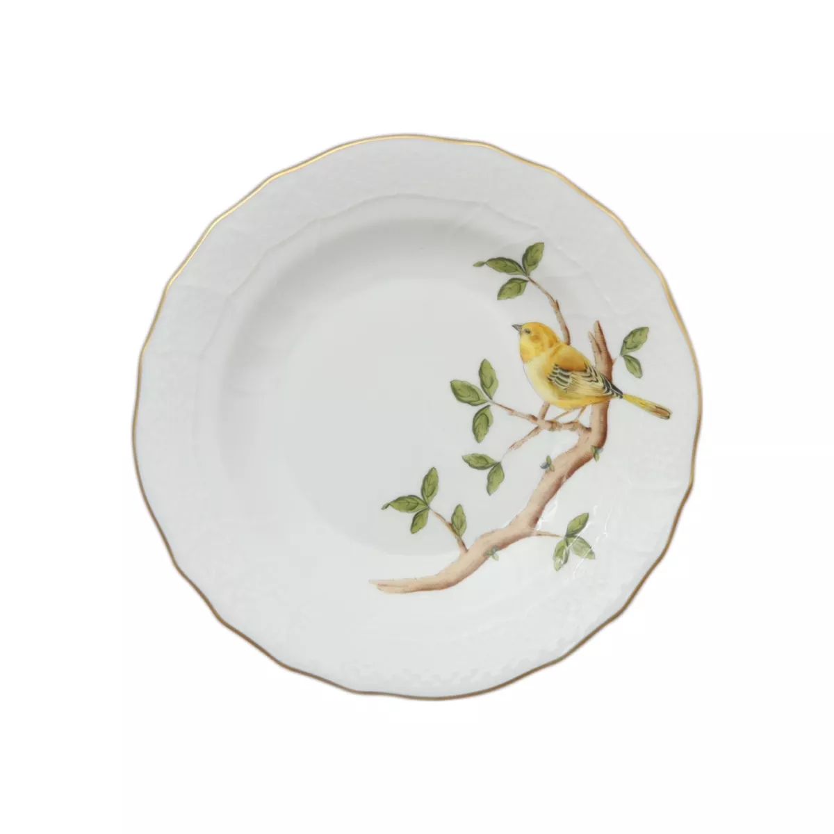 Herend Songbird Dessert Plate – Warbler