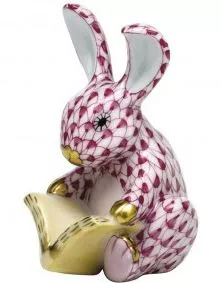 Herend Storybook Bunny – Raspberry