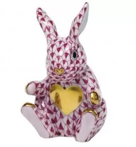Herend Sweetheart Bunny – Raspberry