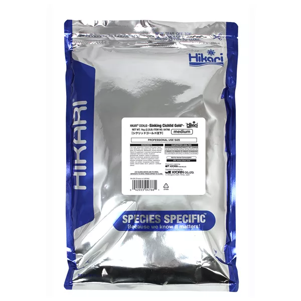 Hikari Sinking Cichlid Gold, Medium Pellet, 2.2 lbs.