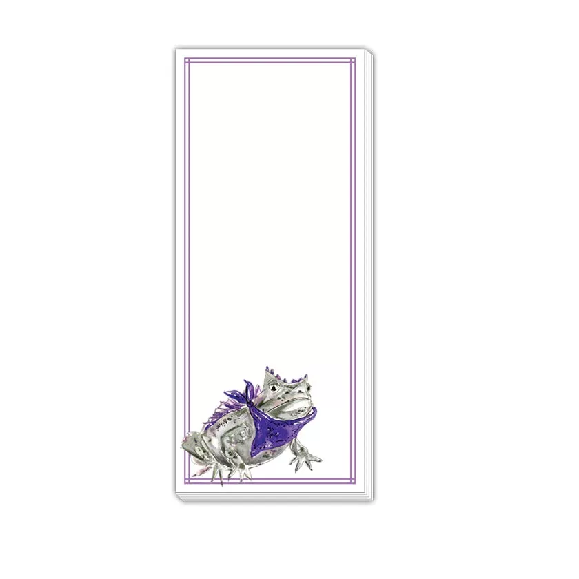 Horned Frog Skinny Notepad