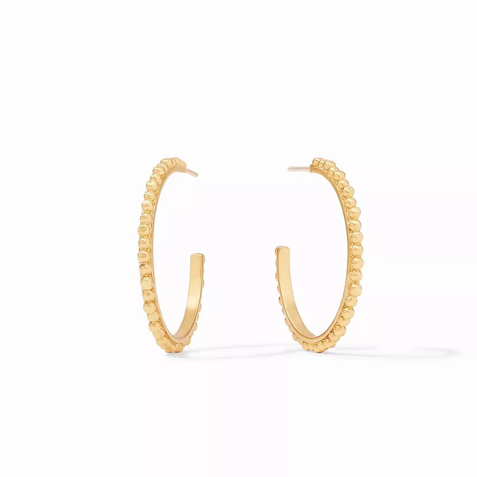 Julie Vos Colette Bead Hoop Earrings – Medium