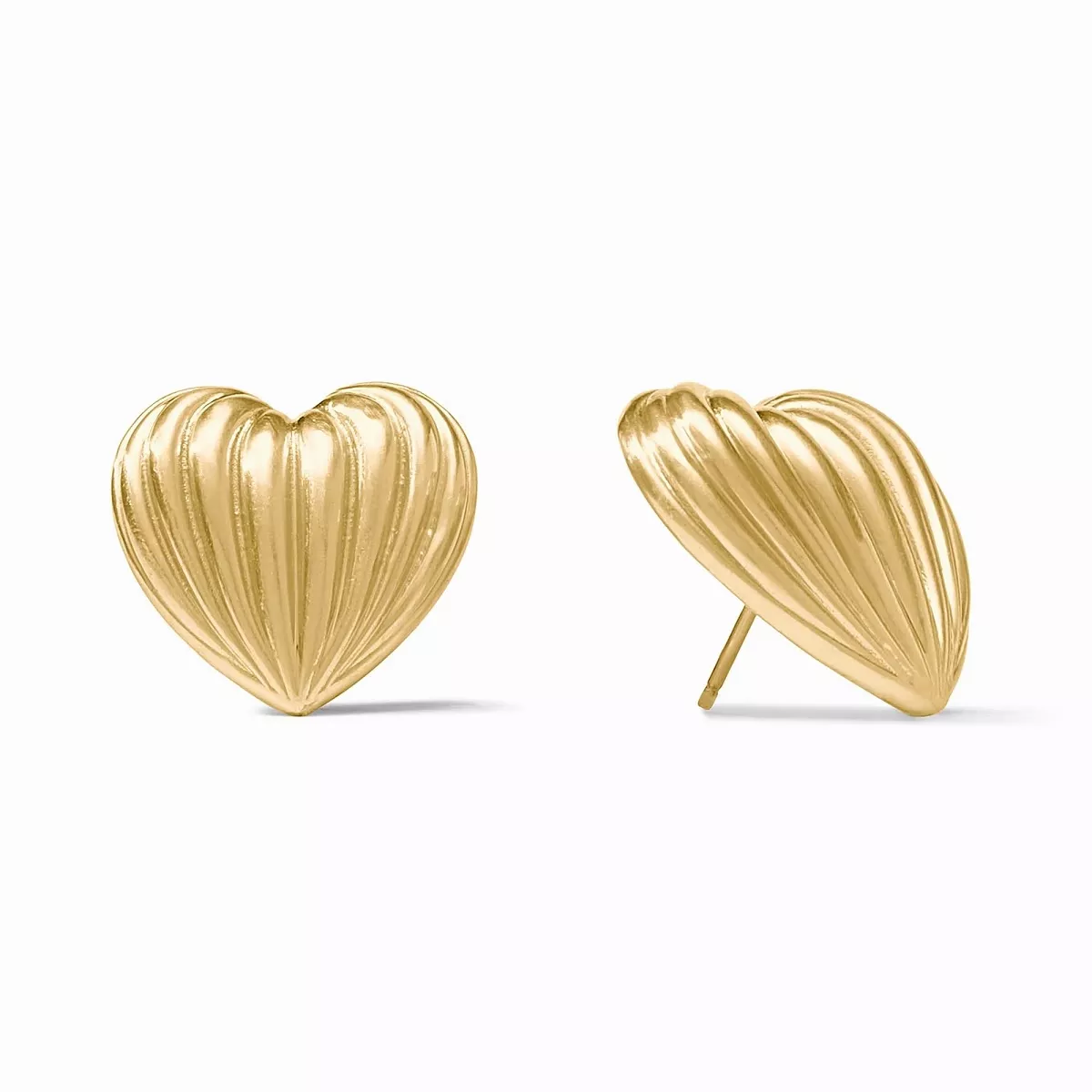 Julie Vos Puffy Heart Statement Stud Earrings