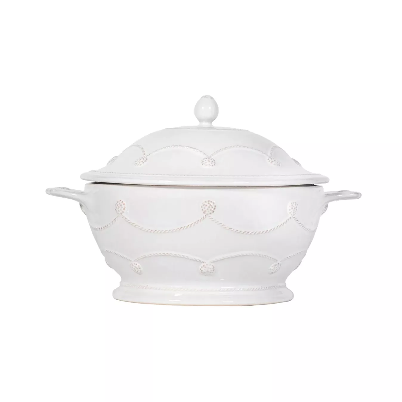 Juliska Berry & Thread Casserole with Lid – Whitewash