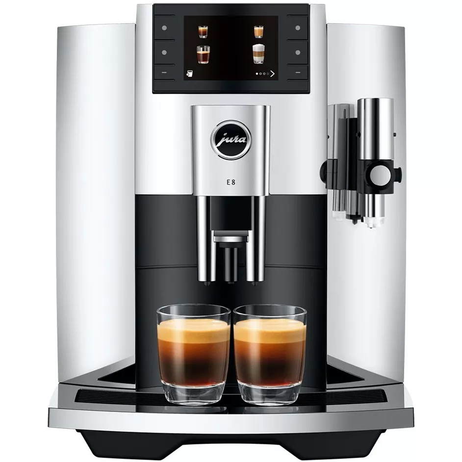 Jura E8 Coffee Machine – Chrome