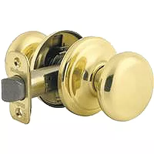 Kwikset Juno Pass Knob Polished Brass
