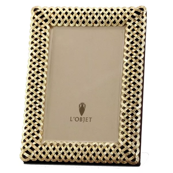 L’Objet Gold Plate Braid 8×10 Frame