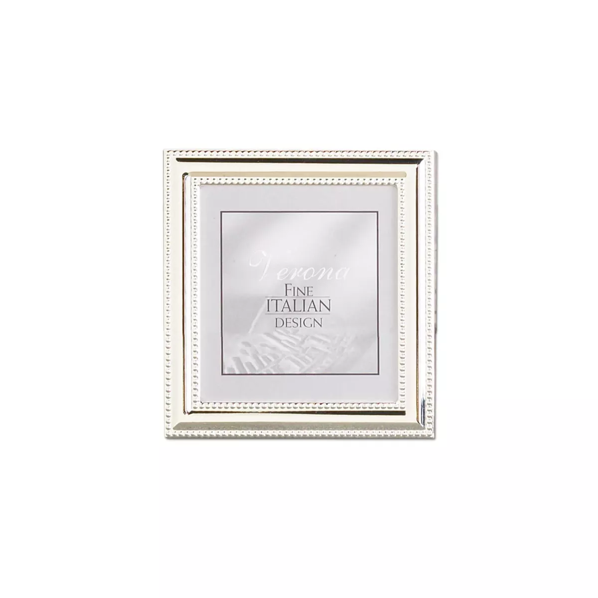 Lawrence Delicate Beading 5×5 Silverplate Frame