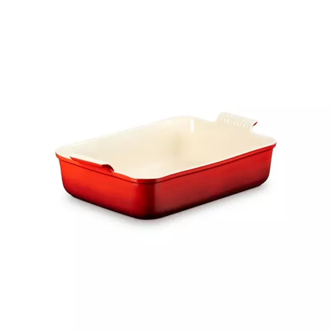 Le Creuset Heritage Deep Rectangular Lasagna Dish – Cerise