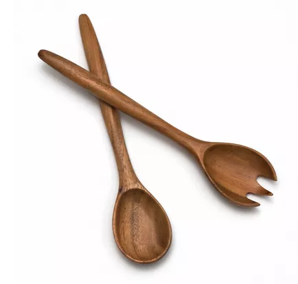 Lipper Acacia Oblong Salad Servers