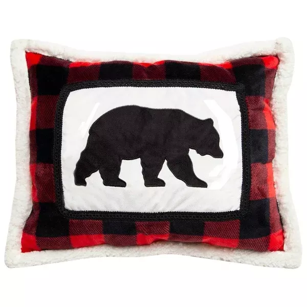Lumberjack Bear Pillow 16x20 in