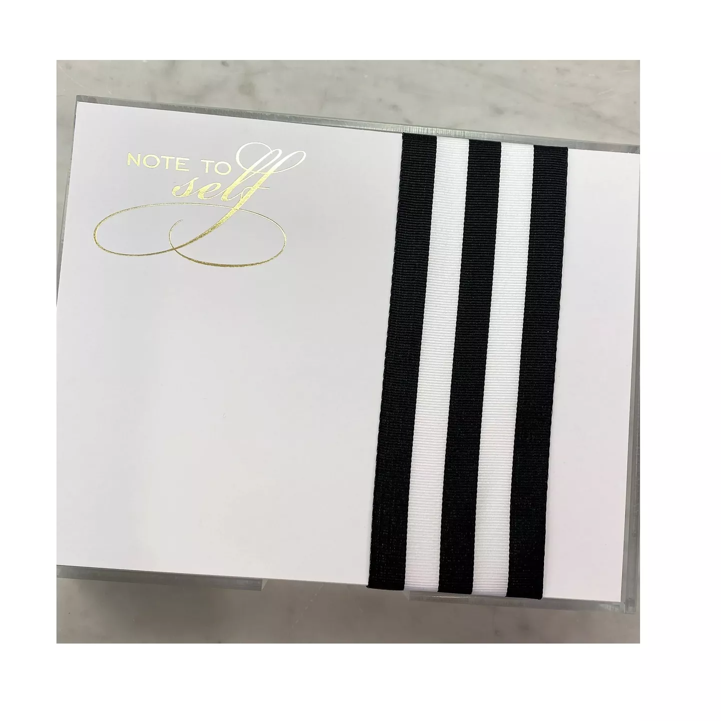 Luxe Gold Foil Notepad – Note to Self
