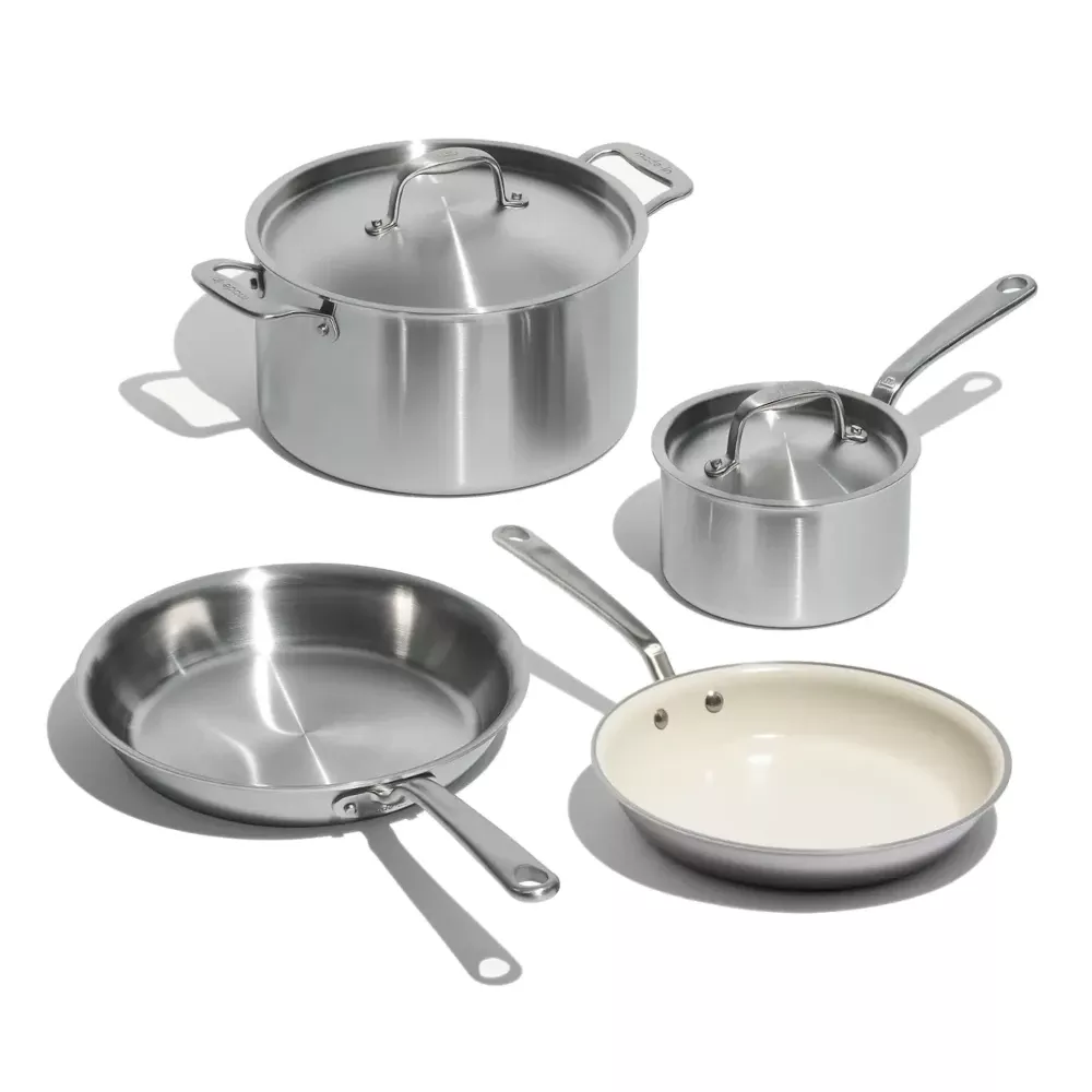 Made In – 6-Pc Stainless Clad Cookware Set