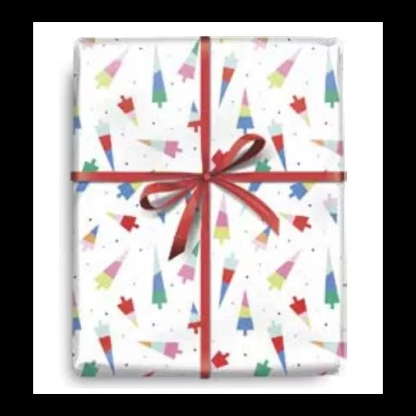 Merry Vibes Tree Gift Wrapping Paper