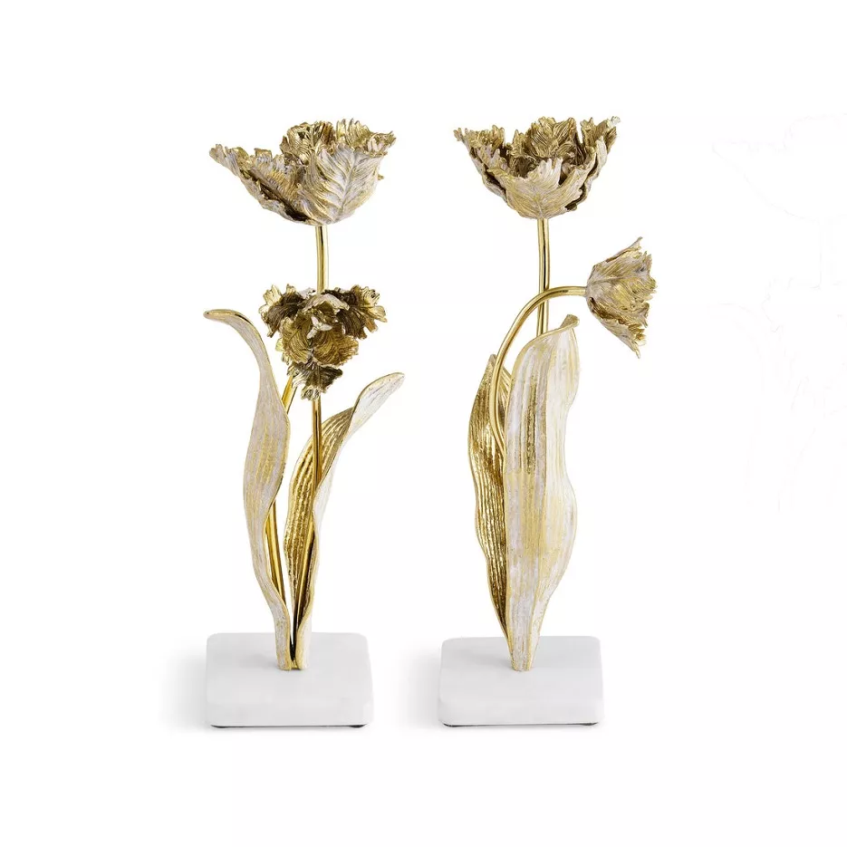 Michael Aram Tulip Candleholders S/2