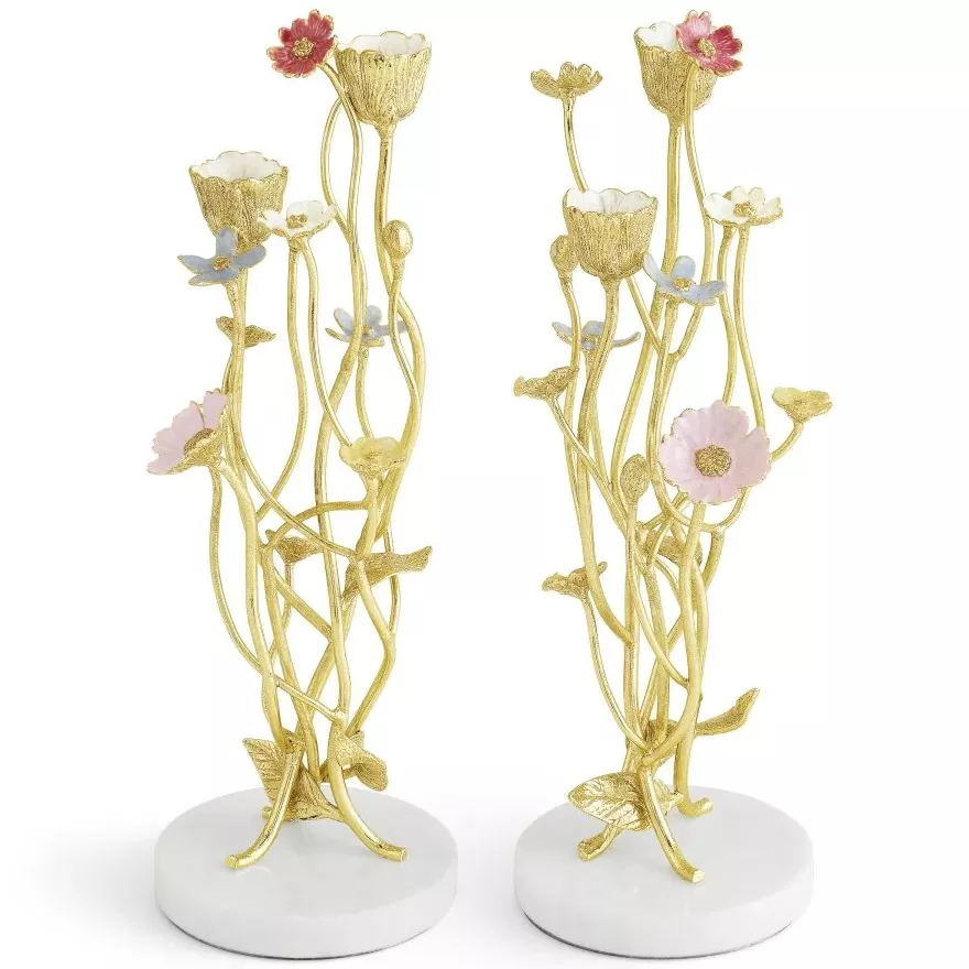 Michael Aram Wildflowers Candleholders Set