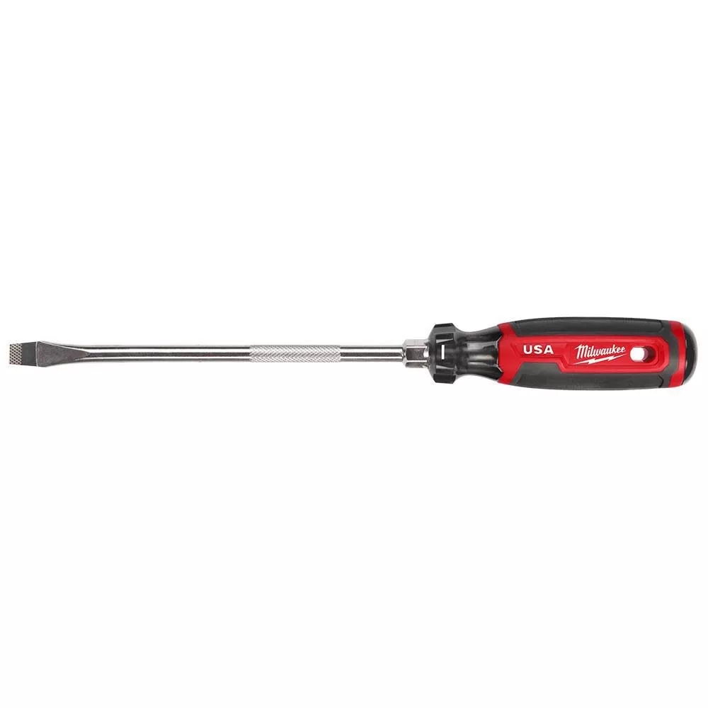 Milwaukee 3/8″ Slotted 8″ Cushion Grip Screwdriver